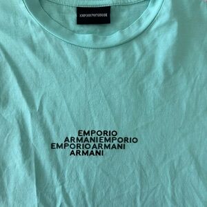Emporio Armani Men's Light Blue Tee